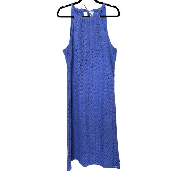 NWT A New Day Target Women's Sleeveless Periwinkle Crochet Halter Dress Size XL - Picture 3 of 8